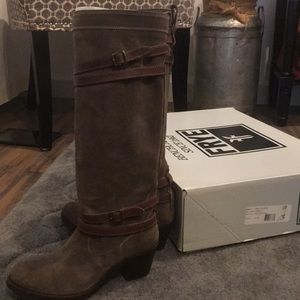 Frye Jane strappy boots